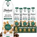 Elmhurst 1925 Unsweetened Walnut Milk - 32 Ounce (Pack of 6) Dairy-Free, Gluten-Free, Vegan, Kosher, Shelf Stable Milk Made with Water & Walnuts for Healthier, Simpler Plant-Based Alternatives (EXP 10/11/26)