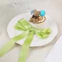 2 x LaRibbons 1 Inch 25 Yard Double Faced Satin Ribbon, Lime Green Satin Craft Fabric Ribbon for Gift Wrapping Floral Bouquets Wedding Party Decoration