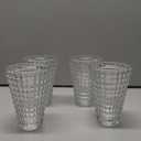Baderke 4 Pcs Clear Glass Crystal Vases for Flowers Modern Boho Style Small Glass Bud Vases in Bulk for Wedding House Gift Living Room Bedroom Kitchen Dining Table Mantle(5.5 Inch)
