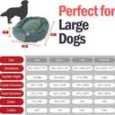 Majestic Pet Micro Velvet Dog Bed, 40 Inch Large, Round, Washable, Azure