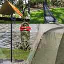 Tree Stake Kit, Heavy Duty Garden Stakes Kit Including 6 Pieces 11.8 Inches Steel Tree Stakes, 6 Pieces 15.8 Inches Tree Straps and 6 Rolls 13.1 Feet Ropes (6sets-Trees-Stake)