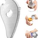 Jar Bottle Can Opener for Weak Hand & Seniors with Arthritis-Easy Twist Off Caps (0.6"-2.7") & Pull Tab Seals, Patent Unique Portable Multifunction Small Gadget for Elderly/Women/Men (Silver)