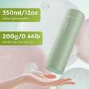 UpgradedExllena Small Insulated Water Bottle 12 oz/350ml Mini Insulated Water Bottle for Hot & Cold Drinks, Perfect Small Water Bottle for Travel, Purse, (Sage Green)