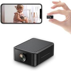 Hidden Camera 4K Spy Camera with Night Vision, 4H Battery Life, Motion Detection Alerts, SD/Cloud Storage, Phone App Control & Real-Time Alerts, Indoor Security Camera for Home/Office/Baby Monitoring