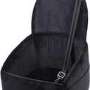 NUPIDA Dog Car Seat for Small Medium Dogs, Dog Booster Seat with Extendable Backrest, Pet Portable Car Seats up to 30 lbs, Washable Travel Bed with Storage Pockets and 2 Safety Leashes, Black