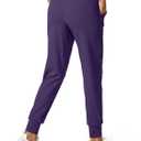 SANTINY Women's Joggers Pants Pockets Drawstring Running Sweatpants for Women Lounge Workout Jogging (Purple, XS)