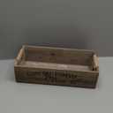 TIMRIS Rustic Wooden Toilet Paper Holder, Farmhouse Bathroom Decor, Toilet Tank Basket, Decorative Storage Container (Rustic Gray)