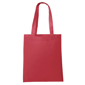 50 Pack Non Woven Tote Bags - Rose red Reusable Shopping Bags Bulk for Grocery, DIY Craft & Party Favors , 20inch x 30inch x 10inch