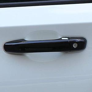 ZiWen New Door Handle Cover Protector Trim for Honda Accord 10th 2018 2019 2020 2021 (Gloss Black with Keyless Holes)