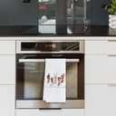 Funny Christmas Dog Kitchen Towels, Dog Lover Mom Dad Owner Gifts Dish Tea Towels for Kitchen Decor, Winter Holiday Xmas Puppy Decorative Hand Towel for Bathroom, 16x24 Inch