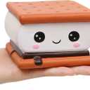 Anboor Squishies Smore Slow Rising Squishy Toy for Kids Soft Cookies Sandwich Scented Stress Relief Realistic Food Cute Squeeze Squish Toy
