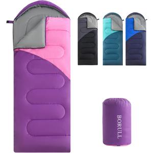 Sleeping Bags for Adults Cold Warm Weather,Backpacking Compact Lightweight Camping Sleeping Bag with Compression Sack for Kids,Camping Essentials Gear for Hiking,Travel,Climb,Outdoor, Indoor
