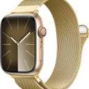 BXUXOHS Milanese Loop for Apple Watch Bands 40mm 41mm 44mm 45mm 46mm 38mm 42mm Ultra3/2/1 49mm Women Men,Magnetic Stainless Steel Mesh Metal Strap for iWatch Bands Series  38/40/41/42mm(S11/10)