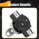 D510701 Dryer High Limit Thermostat, Replacement Fit for Speed Queen and Amana Dryers ReplaceAP6285126, 510701, 61210, 62461, 62641, PS17001072, 504537-OEM Replacement Part: L225-40F