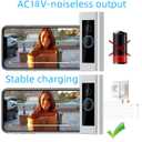 Video doorbell Special Power Transformer, 18V500MA Ring doorbell Power Adapter, Compatible with Ring, Nest, Eufy, Wyze, Arlo Wireless Video doorbell (with 315in Cable White)