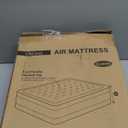 OhGeni Queen Air Mattress with Built in Pump, Inflatable Mattress Blow Up Mattress 18 Raised Comfort,Upgraded Surface Portable Bed, Air Bed for Home, Guest, Camping, Colchone Inflable, 650 lbs (Standard Height 18'' Black)