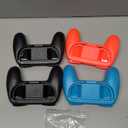 FASTSNAIL 4 Pack Grips for Nintendo Switch 2 (2025) for Joy-Con 2, Wear-Resistant & Anti-Slip Switch 2 Controllers Grips Handle Kit, Switch 2 Holder Accessories for Joycon 2(Black,Black,Red,Blue)