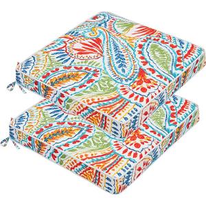 JMGBird 19 x 19 Outdoor Patio Furniture Cushions Set of 2 Waterproof Patio Chair Cushions for Garden Patio Furniture