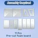 Marquee Letters Silver Birthday Decorations: Large 4 Feet Tall Light Up Letters for Party Decor Merry Me Baby Shower Big Foam Cardboard Letter Y (Sliver)