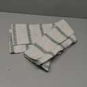 DriftAway Farmhouse Linen Lined Valance Double Layer Thermal Insulated Room Darkening Blackout Window Valances 3 Inch Rod Pocket Vertical Striped Kitchen Valance Single 52 Inch by 14 Inch Loden Green