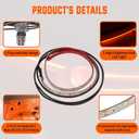 LED Truck Lid Strip Light for Mazda MX-5 Miata ND 2015-2023, Waterproof Red Color & Bright LED Tail Light Bar Strip Not for 2024 Model Onwards Plug-and-Play