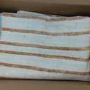 DCX Beige Machine Washable Area Rug 9x12, Midcentury Modern Non Slip Stain Resistant Rug 9x12 for Living Room, Playroom, Dining Room, Soft Low Pile Large Carpet (Orange)