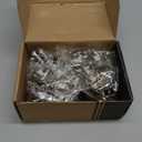 Blum Clip top BLUMOTION Hinge Kit (4 Kits), Full Overlay, 110 Opening Angle, Steel, Soft Close Euro-Style Hinges with Clip Mounting Plate for Frameless Cabinets