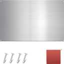 Yaocom Stainless Steel Backsplash Range Hood Stove Backsplash Back Stainless Steel Sheet for Kitchen Wall Splatter Metal Wall Panels with Screws and Hanging Towel(Silver,3012 Inch)