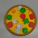 Brightkins Pizza Party! Treat Puzzle - Interactive Dog Toys, Dog Puzzle Toy and Slow Feeder, Enrichment Feeder for Dogs and Cats, Puppy Toys to Keep Them Busy, Cat Enrichment Puzzles ((Pack of 1))