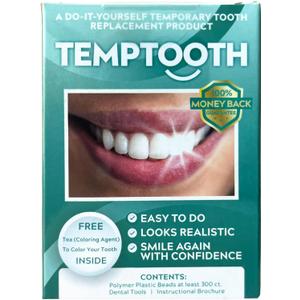 Temptooth Tooth Replacement Product with Coloring Material