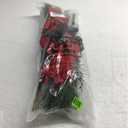 Hotop 6 Pcs Christmas Artificial Poinsettias Florals 19.6 Inch Large Christmas Poinsettia Decorations Red Green Christmas Flower Picks Stem for Christmas Tree Ornament Wreath DIY Xmas Party Decor