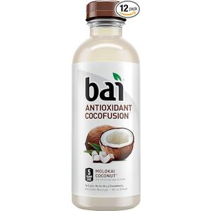 Bai Cocofusions Molokai Coconut, Antioxidant Infused Beverage, 18 Fl. Oz. Bottles (Pack of 12) Best Before 03/20/26