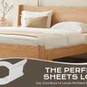 5 x Bed Sheet Rack Replacement Straps 2PCS Replacement Straps are Compatible with Most Lock Bed Sheet Racks Transparent