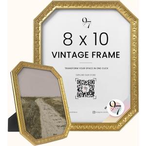 97 Decor Gold Vintage Picture Frames 8x10 - Vintage Gold Frames 8x10 For Tabletop And Wall Hanging, Decorative Ornate 8 By 10 Frame Antique Wall Decor