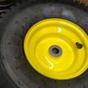 15x6.00-6 Lawn Mower Tires(Yellow Wheel)15x6-6 Front Tire Replacement for Craftsman/John Deere/Cub Cadet Riding Mowers,4 Ply Tubeless-3" Offset Hub,3/4" Bushing, 1 pcs