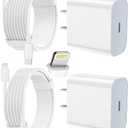iPhone Charger Fast Charging 2 Pack Type C Wall Charger Block with 2 Pack [6FT&10FT] Long USB C to Lightning Cable for iPhone 14/13/12/12 Pro Max/11/Xs Max/XR/X,AirPods Pro