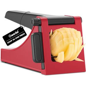 French Fry Cutter, Geedel Professional Potato Cutter for French Fries, Potato Slicer French Fry Maker for Carrot, Cucumber, Onion, Zucchini and more