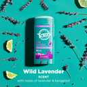 Toms of Maine Wild Lavender Natural Deodorant for Men and Women, Aluminum Free, No Artificial Fragrances, Dyes, or Preservatives, Baking Soda Free, 48-Hour Odor Protection, 3.25 oz (2 Pack)