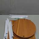 4 Tier Wood Tall Plant Stand Metal Rack Indoor, Multiple Flower Pot Holder Shelves Corner Rack, Round Planter Shelf Display Rack Storage Organizer for Patio Living Room Balcony(White)
