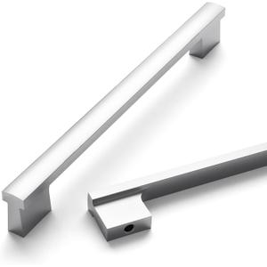 Asidrama 10 Pack 7.5 Inch(192mm) Polished Chrome Cabinet Pulls Kitchen Cabinet Handles Polished Chrome Cabinet Pulls Cabinet Hardware for Cupboard Drawer