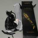 Thermal Brush, MINI & Tiny 1 Inch Ionic Heated Round Brush for Smooth Style, Tourmaline Ceramic Cepillo para Pelo for Short to Medium Hair, Adjustable Temperature, Dual Voltage, Compact-Size (Black)