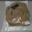 Womens Cropped Blazer Business Casual Lightweight Long Sleeve Suit Jacket Work Office Blazer for Women (Large, Tan)