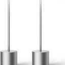 SAKRINGT Cordless Table Lamps Rechargeable,6000mAh Portable Battery Operated LED Table Light for Restaurant Outdoor 2 Pack Silver