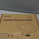 suptek Laptop Stand for Desk, Adjustable Computer Notebook Stand with 360 Rotating Base, Ergonomic Laptop Riser for Collaborative Work, Foldable & Portable Laptop Stand,fits for 11-17" Laptops,White