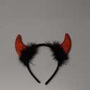 Spooktacular Creations Halloween Devil Horns Headband, Red Headwear Costume Accessories for Kids Girls Women Halloween Party Favors, Cosplay Costume