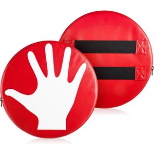 Volleyball Blocking Pad Volleyball Setter Training Equipment Red Round Training Aid Player for Hitting and Blocking Mimics Hand Hitting Trainer Protects Blockers Hands
