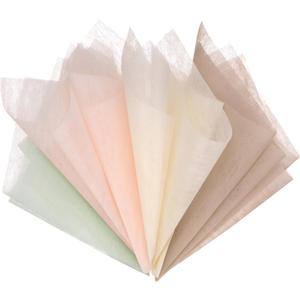 M METERXITY 152 Sheet Korean Cotton Wrapping Flower Paper - Floral Wrapping Paper Waterproof Bouquet Wrapping Paper Apply to Gift Packaging(11.8x11.8inches, Beige+Nude+Pink+Green)