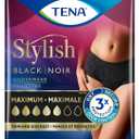 Tena Women Underwear Stylish Black XL Maximum 14 Ct.