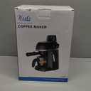 Coffee Machine, 3.5 Bar Espresso & Cappuccino Machine with Steam Wand, Compact Design Coffee Maker for Latte, Safety Lock & Tritan Cups, 800w, Black