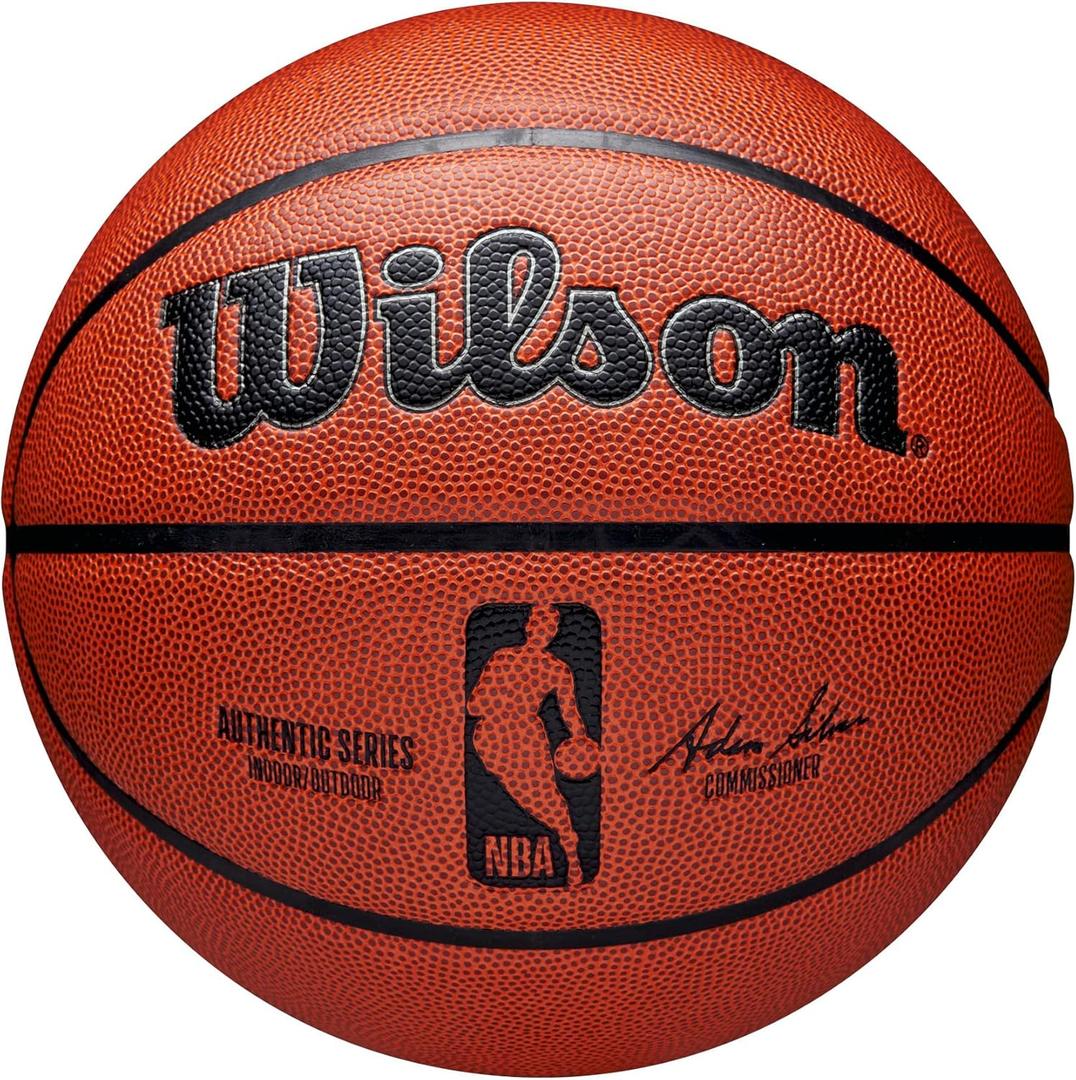 WILSON NBA Authentic Indoor/Outdoor Basketballs - Size 3, Size 6 and Size 7